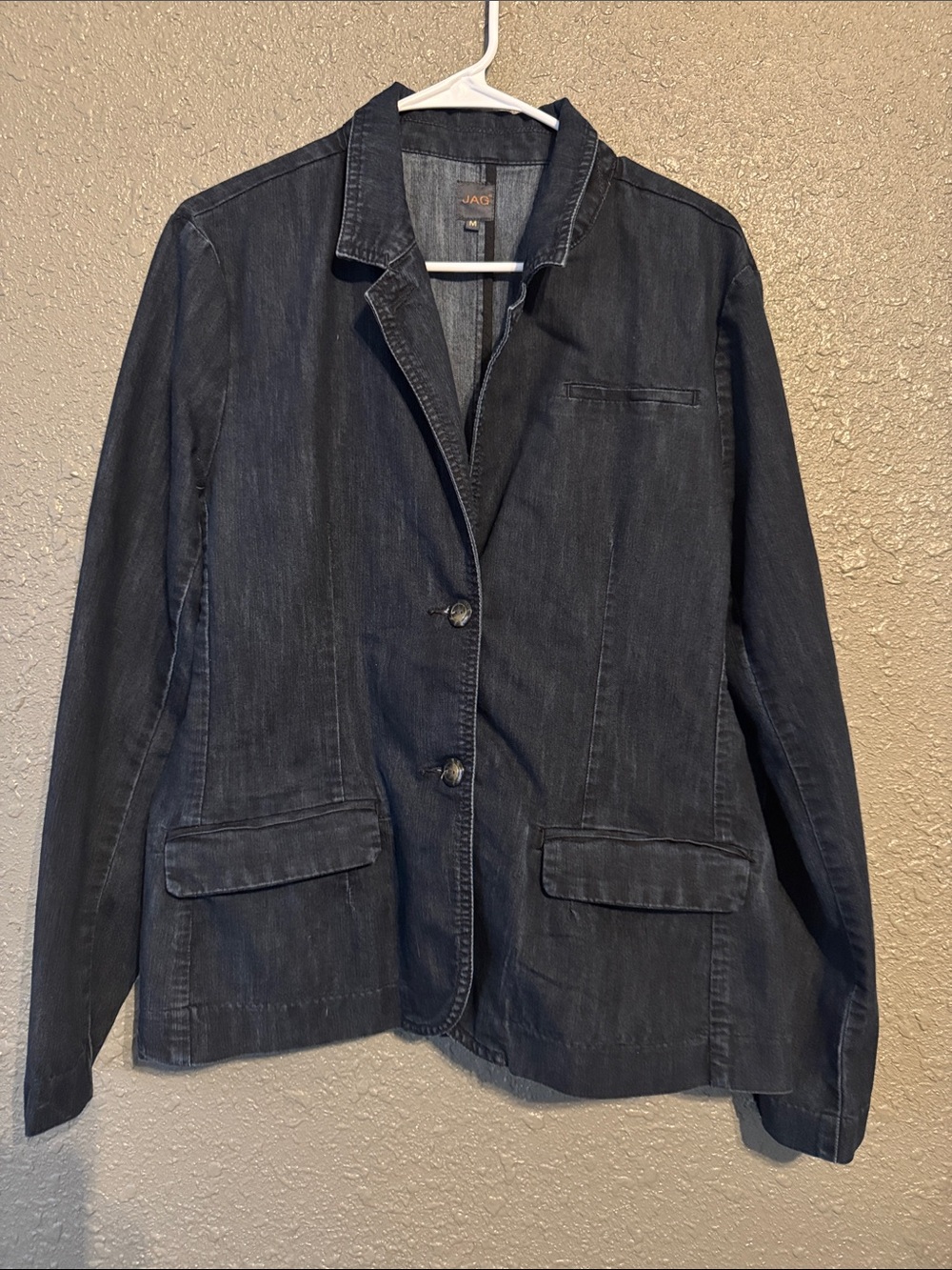 Jag Jeans Dark Indigo Denim Blazer - Women's Black-Blue